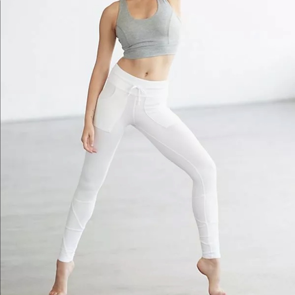 Free People XS White Kyoto Soft Wash Leggings NEW